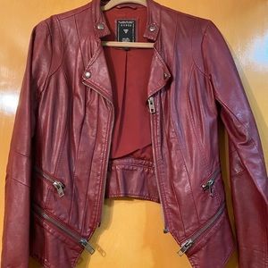 GUESS Red Leather Jacket